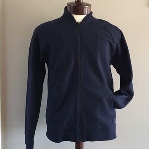 CLUB MONACO MENS Navy Blue Bomber Jacket M